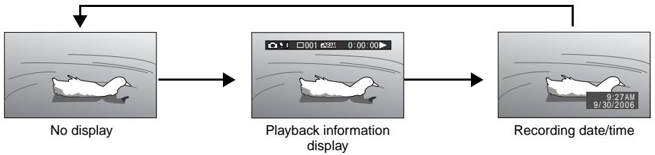 HITACHI DZ-BX35A - INFORMATION DISPLAY DURING PLAYBACK - 1