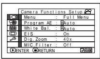 HITACHI DZ-BX35A - Camera Functions Setup - 1