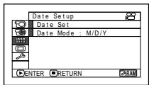 HITACHI DZ-BX35A - Date Setup - 1