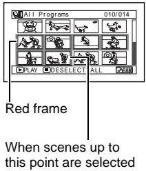 HITACHI DZ-BX35A - SELECTING CONSECUTIVE SCENES TOGETHER - 3