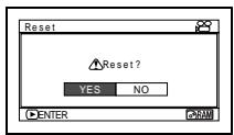 HITACHI DZ-BX35A - RESETTING MENU SETTINGS TO DEFAULTS (RESET) - 2