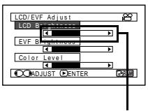 HITACHI DZ-BX35A - ADJUSTING BRIGHTNESS OF LCD SCREEN (LCD BRIGHTNESS) AND VIEWFINDER (EVF BRIGHTNESS) - 1