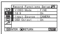 HITACHI DZ-BX35A - Record Functions Setup - 1