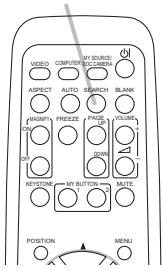 HITACHI ED-X26 - Press SEARCH button on the remote control. - 2