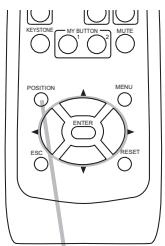 HITACHI ED-X26 - Adjusting the position - 1