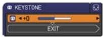 HITACHI ED-X26 - Correcting the keystone distortions - 1