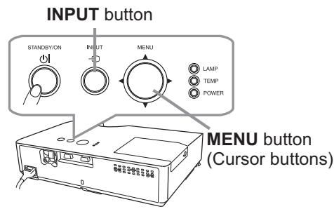 HITACHI ED-X26 - Using the menu function - 1