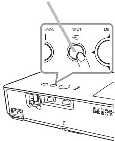 HITACHI ED-X26 - Selecting an input signal - 3