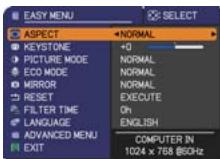 HITACHI ED-X26 - In the ADVANCED MENU - 1