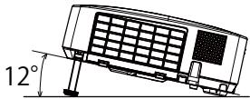 HITACHI ED-X26 - Adjusting the projector's elevator - 1
