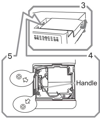 HITACHI ED-X50 - In case of replacement by yourself, follow the following procedure. - 2