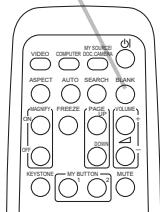 HITACHI ED-X50 - Press the BLANK button on the control panel or the remote control. The BLANK screen will be displayed instead of the screen of input signal. Please refer to BLANK item in SCREEN menu (39). - 1