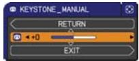 HITACHI ED-X50 - Correcting the keystone distortions - 3