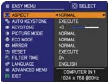 HITACHI ED-X50 - In the ADVANCED MENU - 1