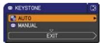 HITACHI ED-X50 - Correcting the keystone distortions - 1
