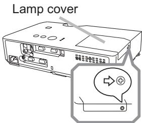 HITACHI ED-X50 - Replacing the lamp - 1