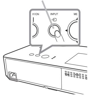HITACHI CP-RX94 - Selecting an input signal - 2