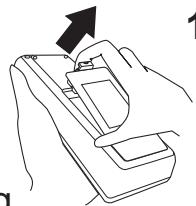 HITACHI CP-RX94 - Preparing for the remote control - 1