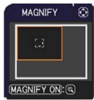HITACHI CP-RX94 - Using the magnify feature - 1