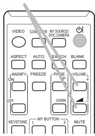 HITACHI CP-RX94 - Use the VOLUME + /VOLUME - buttons to adjust the volume. - 1