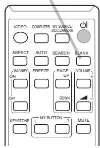 HITACHI CP-RX94 - Press BLANK button on the remote control. - 1