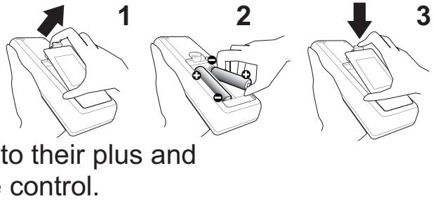 HITACHI CP-RX94 - Installing the batteries - 1