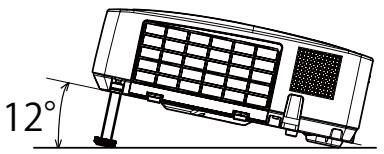 HITACHI CP-RX94 - Adjusting the projector's elevator - 1