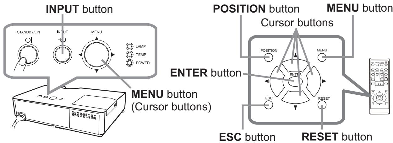 HITACHI CP-RX94 - Using the menu function - 1
