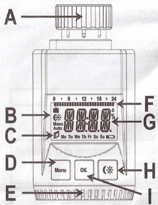 QUIGG MD 12460 - Thermostat de radiateur programmable MD 12460 - 1