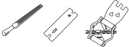 JONSERED CS 2172 WH - Justierung des Tiefenbegrenzabstands - 2