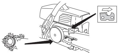 JONSERED CS 2172 WH - Monteren van zaagblad en hetting - 6