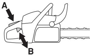 JONSERED CS 2172 WH - Gashendelvergrendeling - 1
