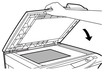 OLIVETTI D-COPIA 120/150 - Place an original face down on the original table. Align it with the original scale and the centering () mark. Gently close the original cover/SPF. - 2