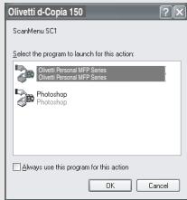 OLIVETTI D-COPIA 120/150 - Press the start (  ) key. - 2
