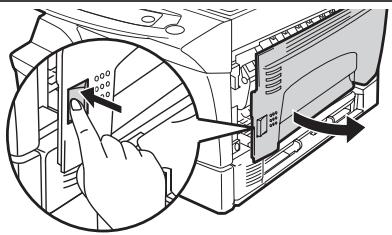 OLIVETTI D-COPIA 120/150 - Open the side cover. - 1