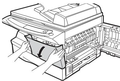 OLIVETTI D-COPIA 120/150 - Push gently on both sides of the front cover to open the cover. - 1