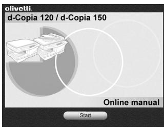 OLIVETTI D-COPIA 120/150 - HOW TO USE THE ONLINE MANUAL - 1