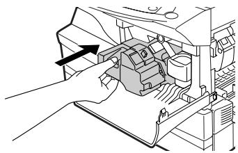 OLIVETTI D-COPIA 120/150 - Gently insert the TD cartridge until it locks in place while pushing the lock release button. - 1