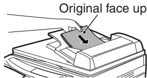 OLIVETTI D-COPIA 120/150 - Set the originals face up in the original feeder tray. - 1