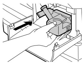 OLIVETTI D-COPIA 120/150 - Remove the new drum cartridge from the protective bag and remove the protective cover from the cartridge. Then gently install the new drum cartridge. - 3