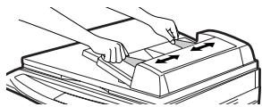 OLIVETTI D-COPIA 120/150 - Adjust the original guides to the size of originals. - 1