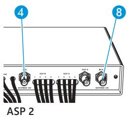 SENNHEISER ASP 2 - Connecting the antennas - 1