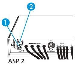 SENNHEISER ASP 2 - Connecting the mains unit - 1