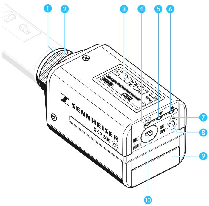 SENNHEISER SKP 500 G2 - Les éléments de commande - 1