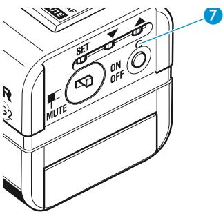 SENNHEISER SKP 500 G2 - Témoins de fonctionnement et d'état des piles - 1