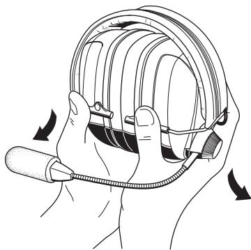 SENNHEISER HMD 120 - Ajuster le gain du micro - 1