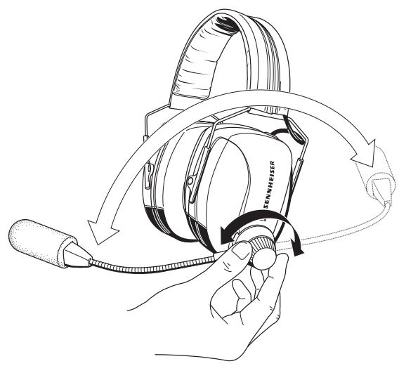 SENNHEISER HMD 120 - Réglage du serre-tête - 1