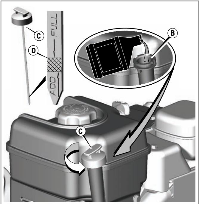 BRIGGS & STRATTON BRIGGS & STRATTON 120000 - Models with extended dipstick (Figure 2) - 1