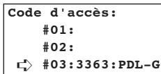 KYOCERA VI-310L - Effacement de codes d'accès - 1