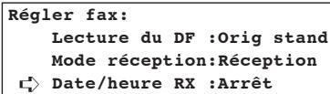KYOCERA VI-310L - Marché/arrêt de l'impression de la date et l'heure de réception - 3